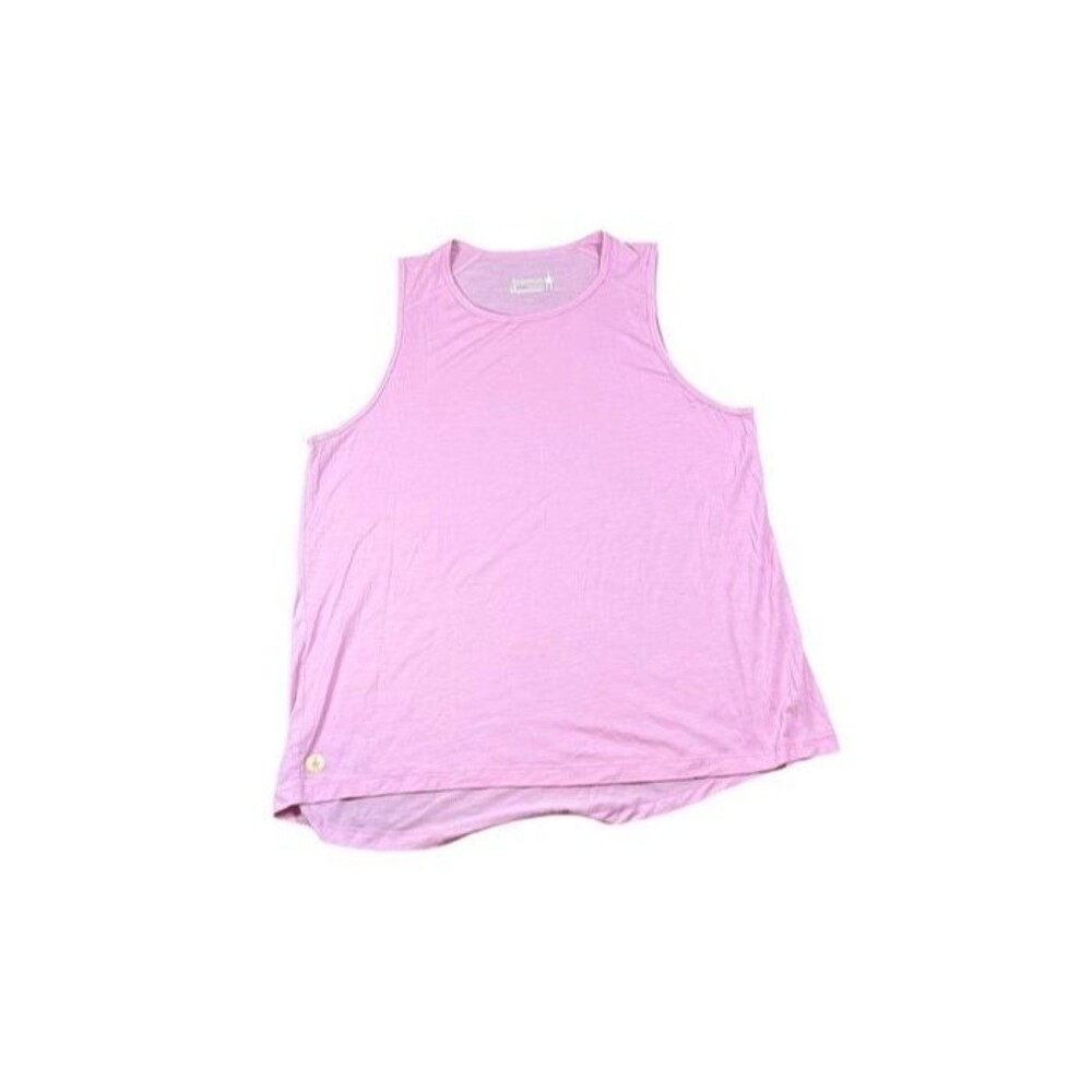 Smartwool Tank Top Womens Size Large Pink Lightweight Active High Neck Athletic